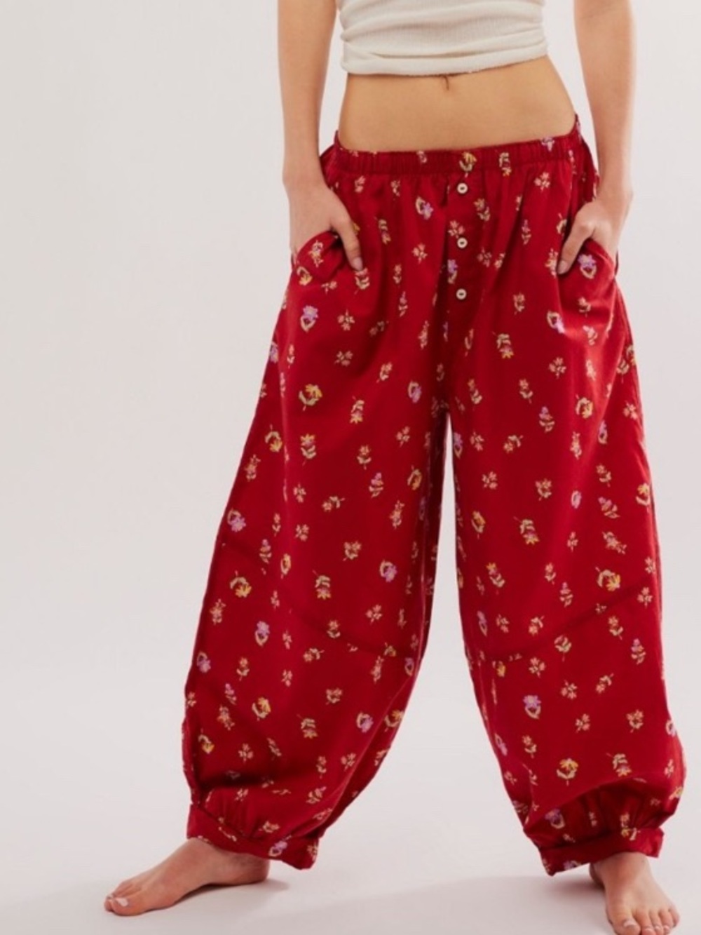 Intimately Free People Sunday Morning Slouchy Lounge Pants